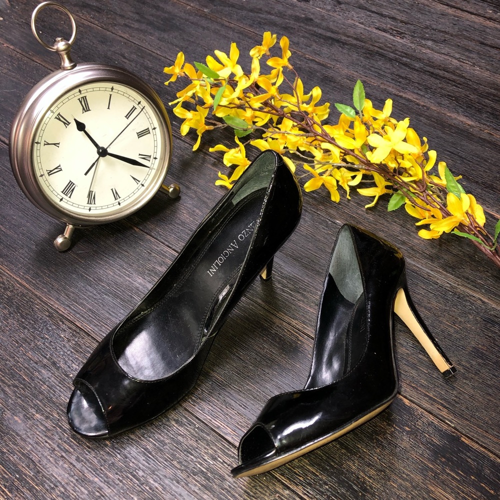 ENZO ANGIOLINI 🖤 Merryann Peep Toes Stilettos